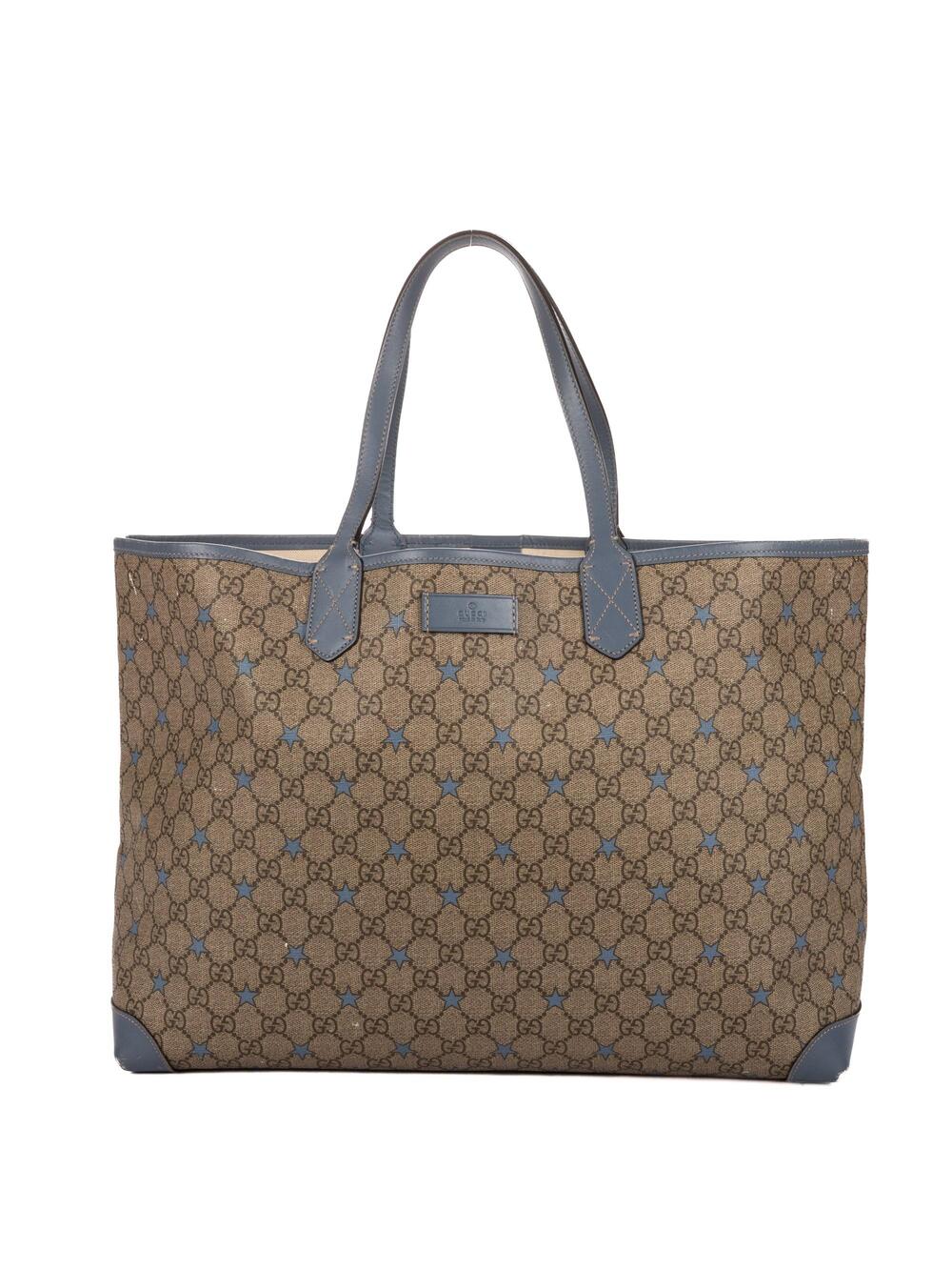 Gucci Reversible Tote Gg Coated Canvas #376733G12B